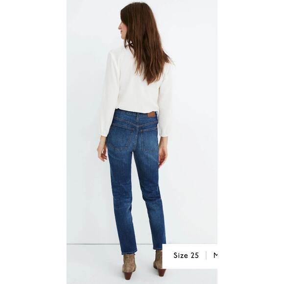 Madewell Button Up Perfect Vintage Crop Jeans Barnsdale Wash - Picture 4 of 10